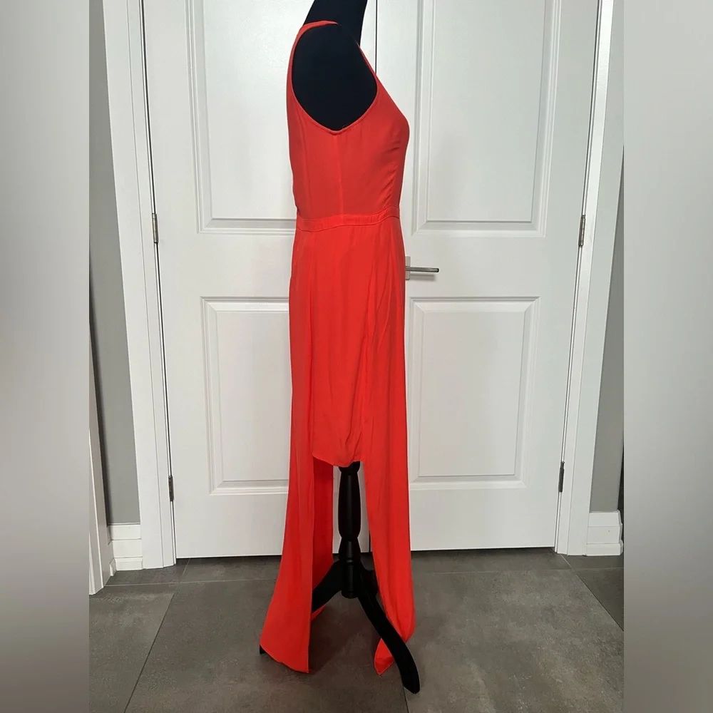 Minkpink runway dress in coral size medium 06-51 - Picture 4 of 7